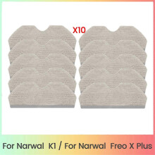10PCS Mop Pads Replacement, Washable Reusable compatible with Narwal K1/Narwal Freo X Plus Robot Vacuum Cleaner