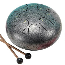 Tambor de chuva de chakra para exterior, 6 polegadas, 8 tons, instrumento etéreo para jardim