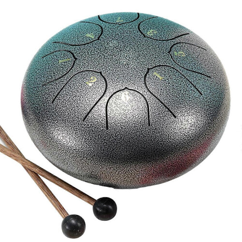 Tambor de chuva de chakra para exterior, 6 polegadas, 8 tons, instrumento etéreo para jardim