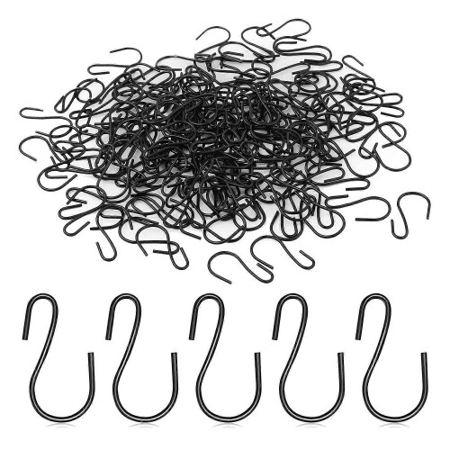 120pcs 1-inch Metal Mini S-hooks, Mini Decorative Hooks