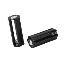 2pcs black battery holders compatible with 3 x 1.5V AAA batteries, compatible with flashlight