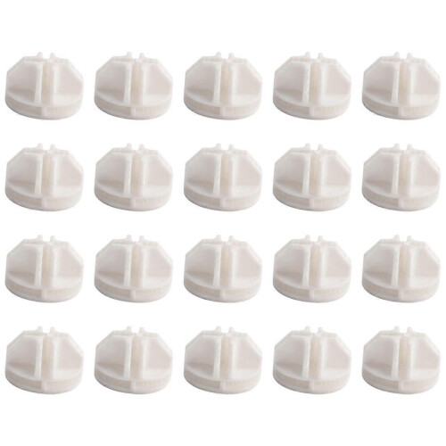 20 White ABS Wire Cube Connectors compatible with Wire Cube Shelves