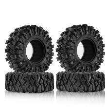 4 PCS Tires, compatible with 1/10 RC Crawler Car Axial SCX10 90046 AXAIL Wraith TRX4