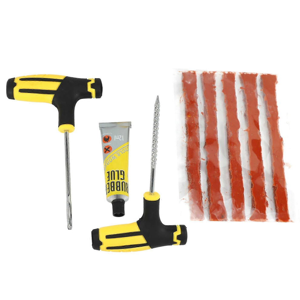 8-Piece Car Tire Repair Kit Compatible With Tubeless Tires Truck Motorcycle Bicycle 3131088790983