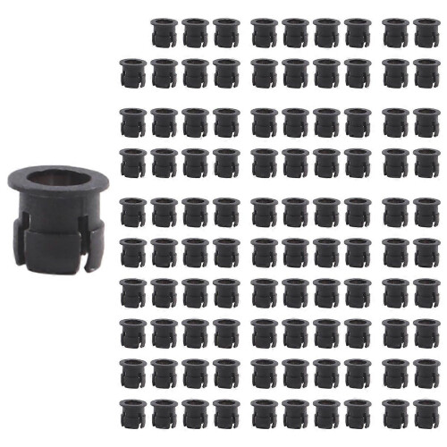 100pcs Black 5mm Plastic LED Clamp Holders compatible with Display Panel Mounting Housings