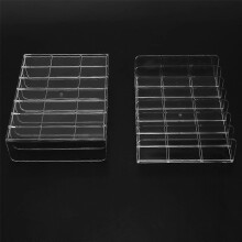 4 pcs clear acrylic fixable CD/DVD display storage organizer stand