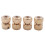 4 Pc 1/2 inch Brass Hose End Quick Connect Fitting Connector compatible with Gard 1