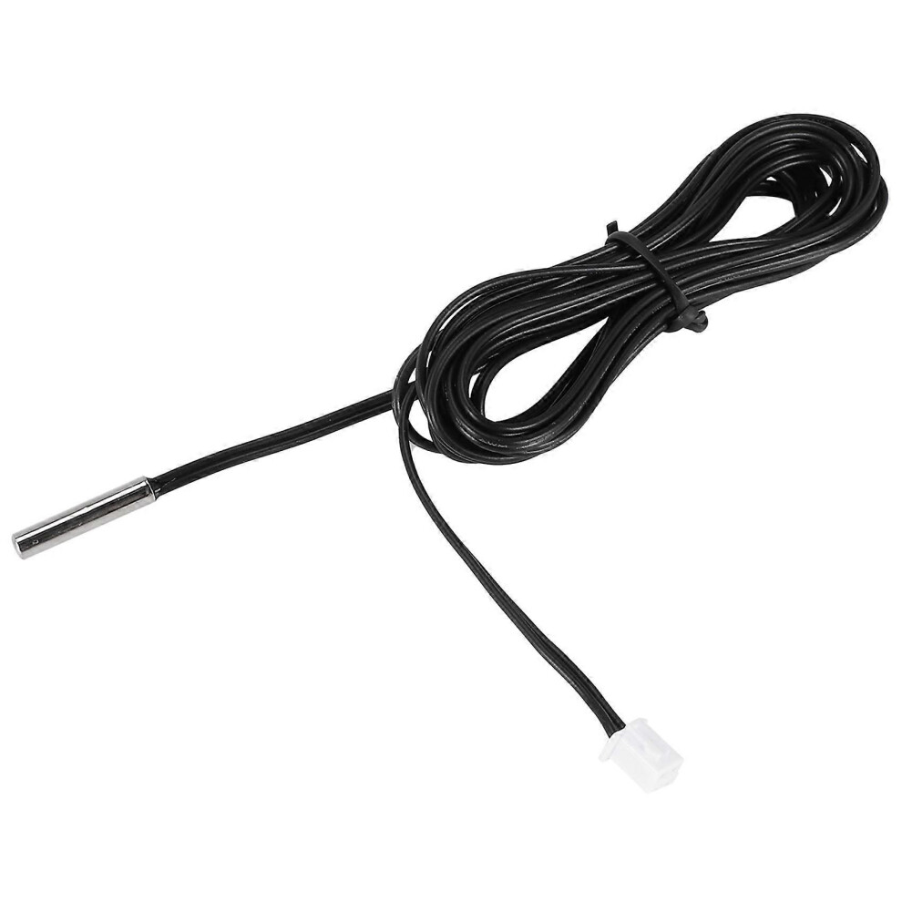 Black 2M Ntc Thermistor Temperature Sensor, 10K 1% 3950, Waterproof Probe Wire,