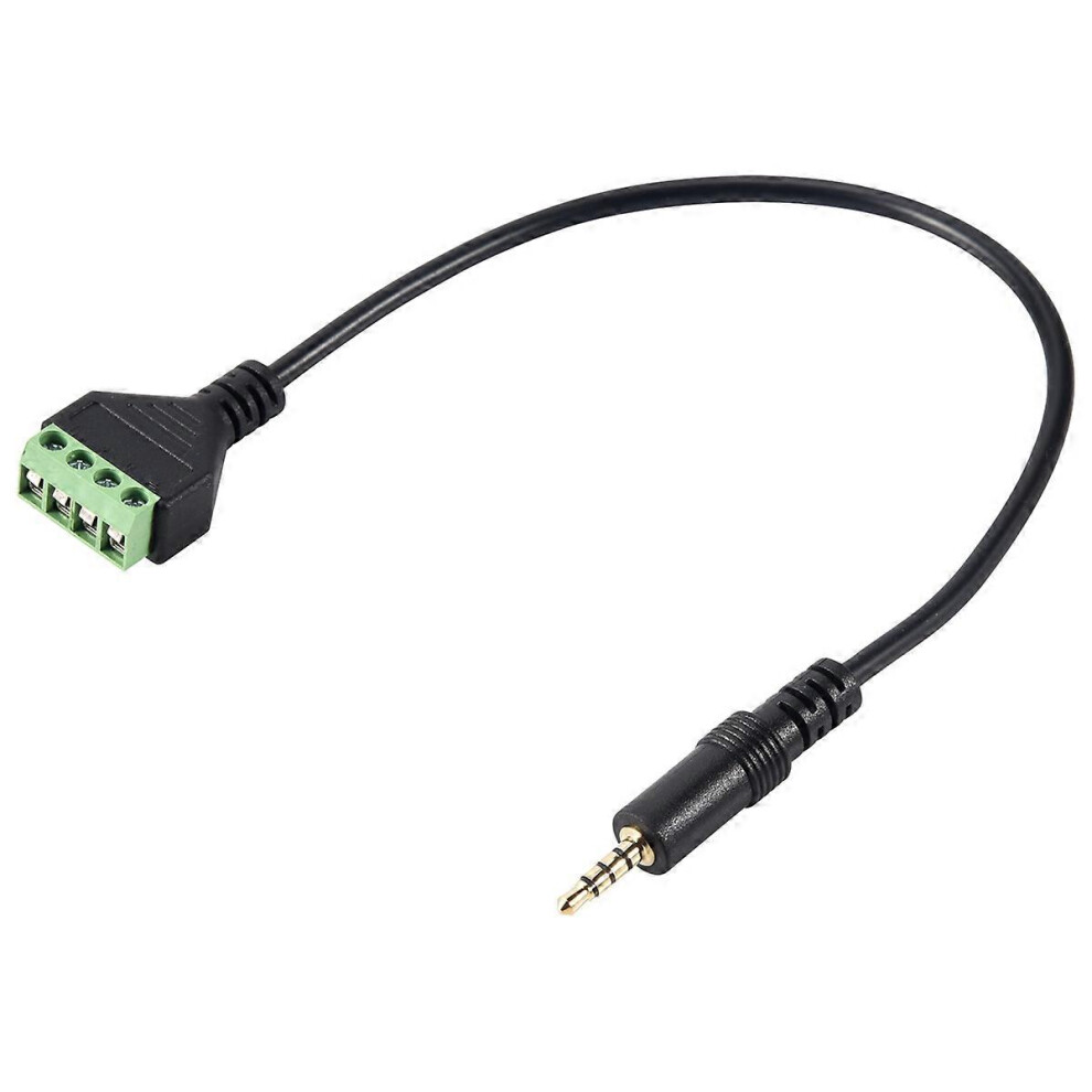 3.5Mm 4-Core Stereo Trrs Male To Av 4 Screw Terminal Balun Speaker Cable Adapter 3839203074917