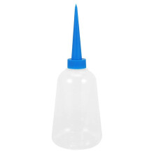 250ml Clear White-Blue Plastic Liquid Adhesive Applicator Bottle