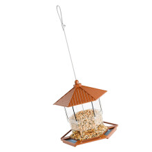 Funktionelles hängendes Vogelfuttersystem mit abnehmbaren-braun