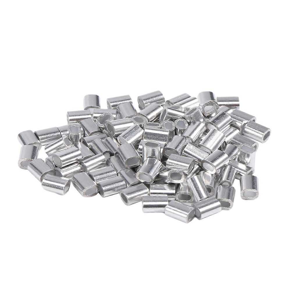 100Pcs 1Mm Steel Cable Aluminum Crimp Sleeves 3307280110465