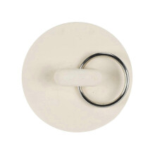 White Rubber Sink Bathtub Toilet Cistern Drain Water Plug