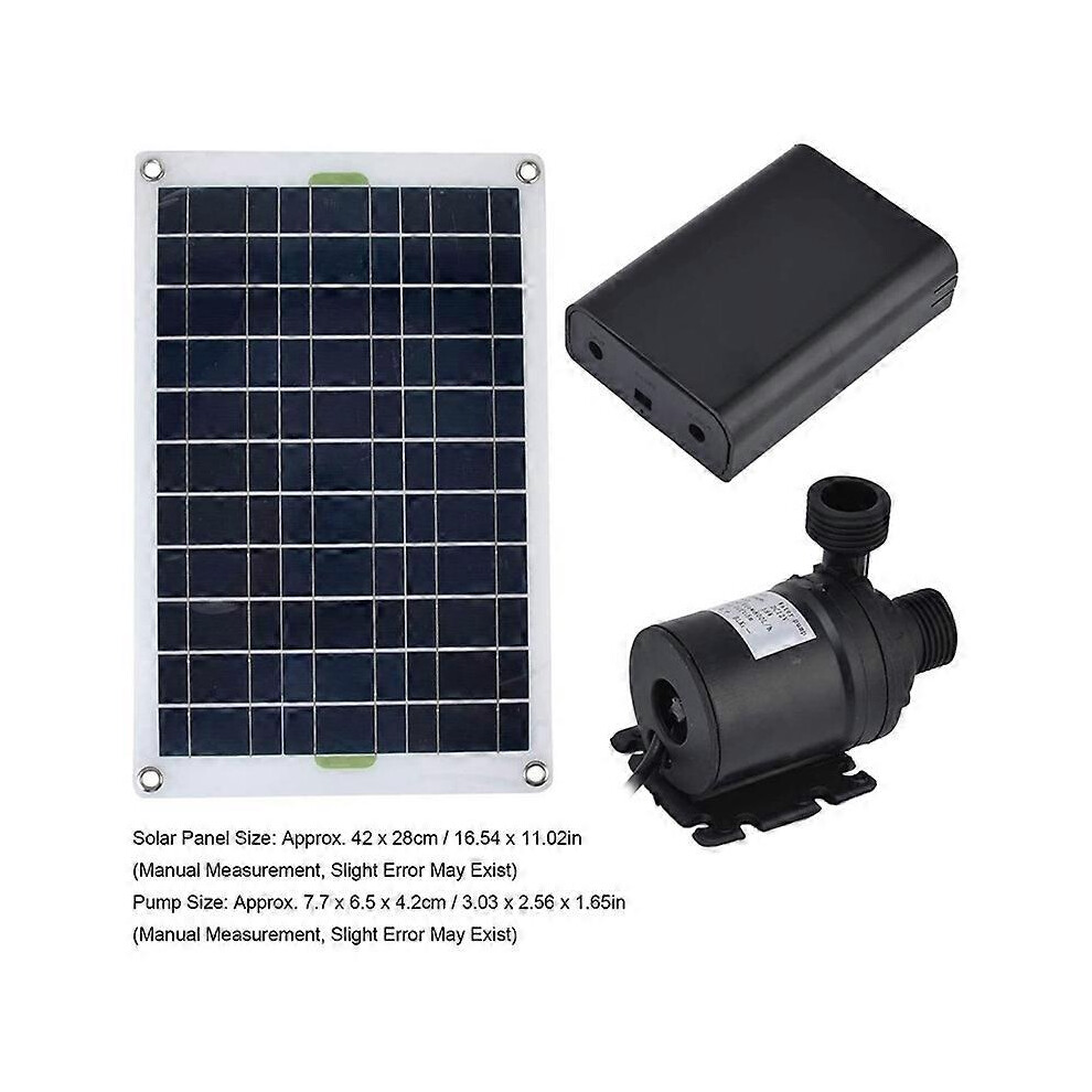 50W 800L/H Dc12v Solar Pump Without Battery Compatible With Garden Family Fountain 3203021206162