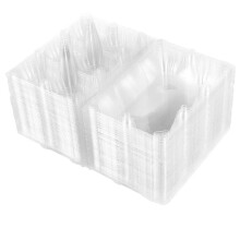 36-piece Clear Plastic Egg Trays, Storage Containers compatible with Refrigerator Household Use
