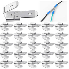 25pcs Double Piggyback Spade Connectors, Female/Male, Quick Disconnect, Piggyback Spade Crimp Terminal