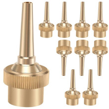 10pcs 1/2 inch DN15 Brass Jet Adjustable Fountain Water Spray Nozzles compatible with Pool Garden