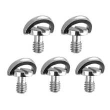 5-pack 1/4-inch quick release plate mounting screw D-ring D-shank QR screw adapter holder compatible with DSLR cameras