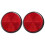2pcs 5.6*0.8cm Round Red Reflectors compatible with Motorcycle ATV 1