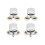 4pcs 23mm Shower Door Rollers Sliding Shower Door Wheels Replacement Rollers (2 Top & 2 Bottom) 1