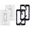 2pcs Brush Wall Plates Set, with Single-Gang Low-Voltage Bracket and Cable Entry Insert 1