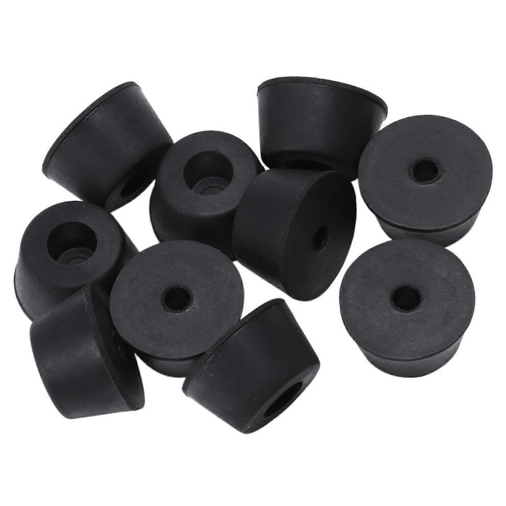 10Pcs 21X12mm Conical Recessed Rubber Buffer Feet 3773044265625