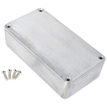 1pcs 1590B Aluminum Guitar Effect Pedal Stompbox Enclosure compatible with DIY Guitar Pedal Kit