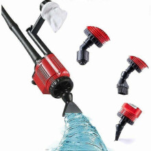 SOONHUA Electric Aquarium Vacuum Gravel Cleaner, 6 in 1 Fish Tank Gravel Vacuum 28W Aquarium Cleaner for Wash Sand Remove Dirt Water Shower and Water