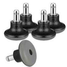 5pcs Glides Replacement Office Chair Wheels Stopper Office Chair Swivel Caster Wheels, 2 Inch Stool