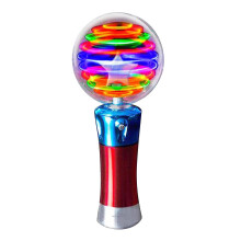 Giocattolo per bambini con palla magica luminosa e bacchetta luminosa a LED rotante.