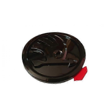 Compatibile con emblema logo Skoda 90mm nero lucido 25-26