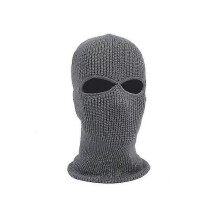 2 Hole Balaclava Hood Cap Full Face Mask-Gray