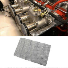 300X500mm Exhaust Heat Shield Exhaust Manifold Embossed Aluminum Heat Shield Turbo Manifold Exhausts Electrical Motorcycle Parts