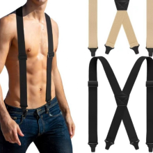 1 paio di bretelle da uomo, pantaloni da lavoro da uomo -H