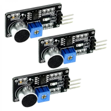 Modulo sensore sonoro LM393 a sensibilità regolabile, uscita segnale a basso livello, compatibile con elettronica fai-da-te e sistemi di d