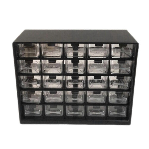 25Pc Combined Drawer Storage Cabinet Detachable Parts Box Hardware Sorting Box