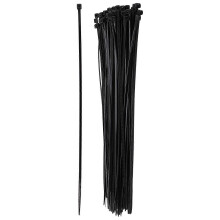 100 Stück schwarze, dünne Kabelbinder, 200 mm x 3 mm