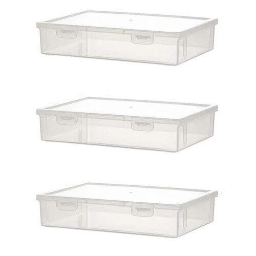 Set di 3 organizer formato A4, scatole per documenti da ufficio, organizer per puzzle per bambini.