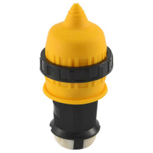 Conjunto de 3 conectores fêmea de entrada de energia para RV, 125V 30A, com trava giratória e tampa.