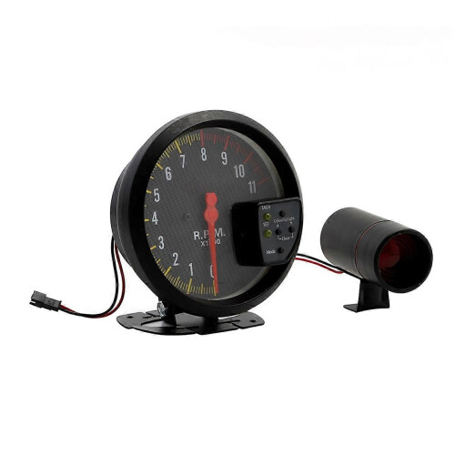 Tacômetro de 5 polegadas, 12V, RPM 11000K para carro, 7 cores, instrumento eletrônico universal para automóveis.