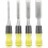 4pcs Wood Chisel Set, CR-V Steel Beveled Edge Blade, PVC High Impact Handle 1