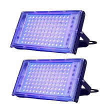 2 unidades de luz negra UVA impermeable IP65 de 220 V para iluminación de escenarios