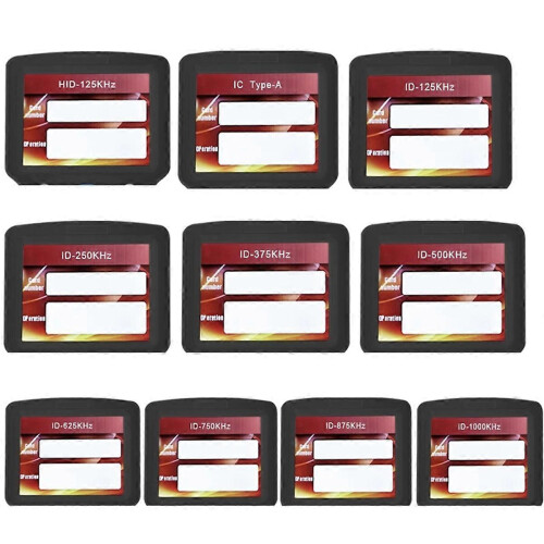 10 Frequency RFID NFC Smart Card Reader Writer Duplicator with 5XCUID/UID Keychain 125K 13.56MHz