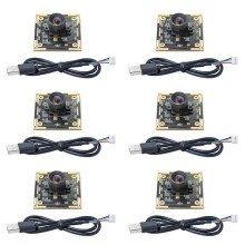 6 Stück OV9732 Kameramodul, 1 MP, 1280 x 720, 30 fps, kompatibel mit USB, treiberlos, manueller Fokus, 0,5 m Kabel