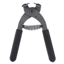 17cm Handheld Carbon Steel Silent Leather Craft Hole Punch Pliers, 4mm 4 Teeth
