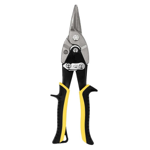 Tesoura de corte reto de 10 polegadas para aviação, tesoura de corte de metal resistente para cortar chapas metálicas.