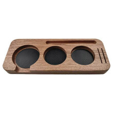 51-mm-Kaffeetamper-Stationsständer aus Holz, Espressosiebträgerhalter, Pressverteiler