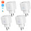 4er-Set WLAN-Steckdosen, App-gesteuert, kabellos, max. 3520 W, 16 A, mit Timer 1