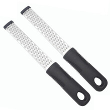 2 Pcs Zester & Grater Set, Premium Stainless Steel Kitchen Tools compatible with Lemon, Cheese, Garlic, Ginger, Nutmeg, Chocolate & More