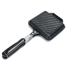 Fine Iron Frying Pan Toast Flip Grill Sandwich Grilled Cheese Maker Rapid Heating Detachable Cookware